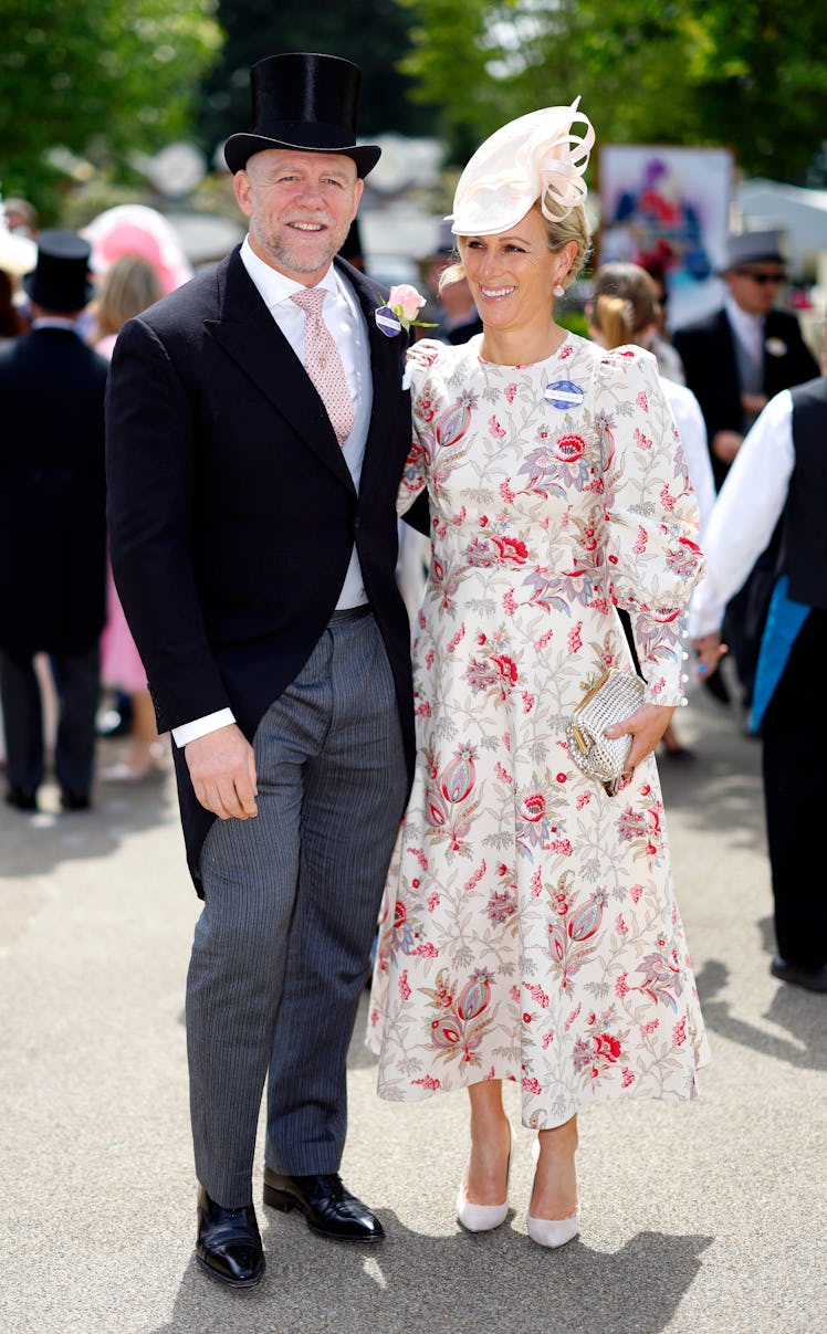 Mike Tindall and Zara Tindall attend day two of Royal Ascot 2024 at Ascot Racecourse on June 19, 202...