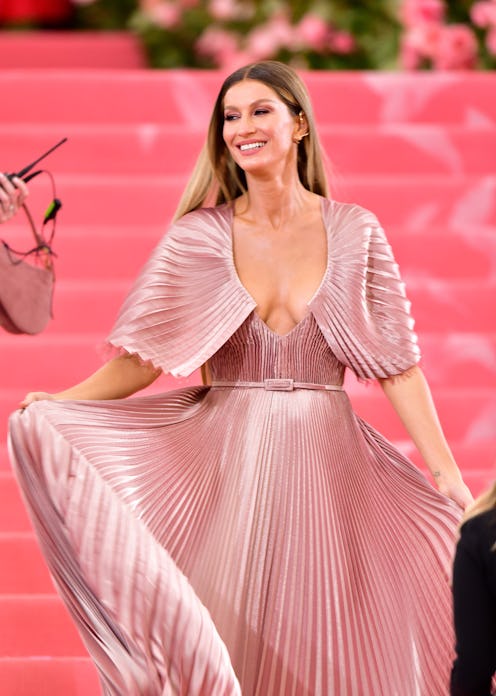 NEW YORK, NY - MAY 06: Gisele Bndchen arrives to The 2019 Met Gala Celebrating Camp: Notes on Fash...