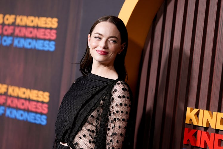 Emma Stone at the "Kinds of Kindness" New York Premiere held at MoMA on June 20, 2024 in New York, N...