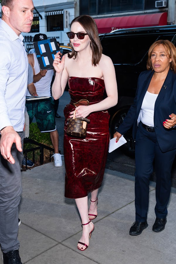 Emma Stone is seen in Midtown on June 20, 2024 in New York City
