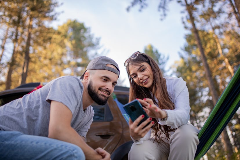 This couple is figuring out a hard riddle together.