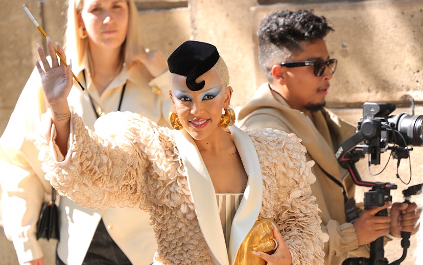 PARIS, FRANCE - JUNE 24: Doja Cat attends the Schiaparelli Haute Couture Fall/Winter 2024-2025 show ...
