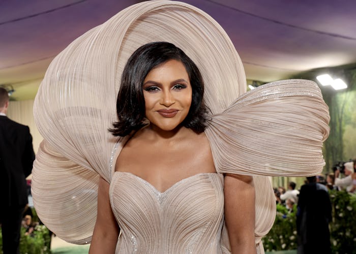 NEW YORK, NEW YORK - MAY 06: Mindy Kaling attends The 2024 Met Gala Celebrating "Sleeping Beauties: ...