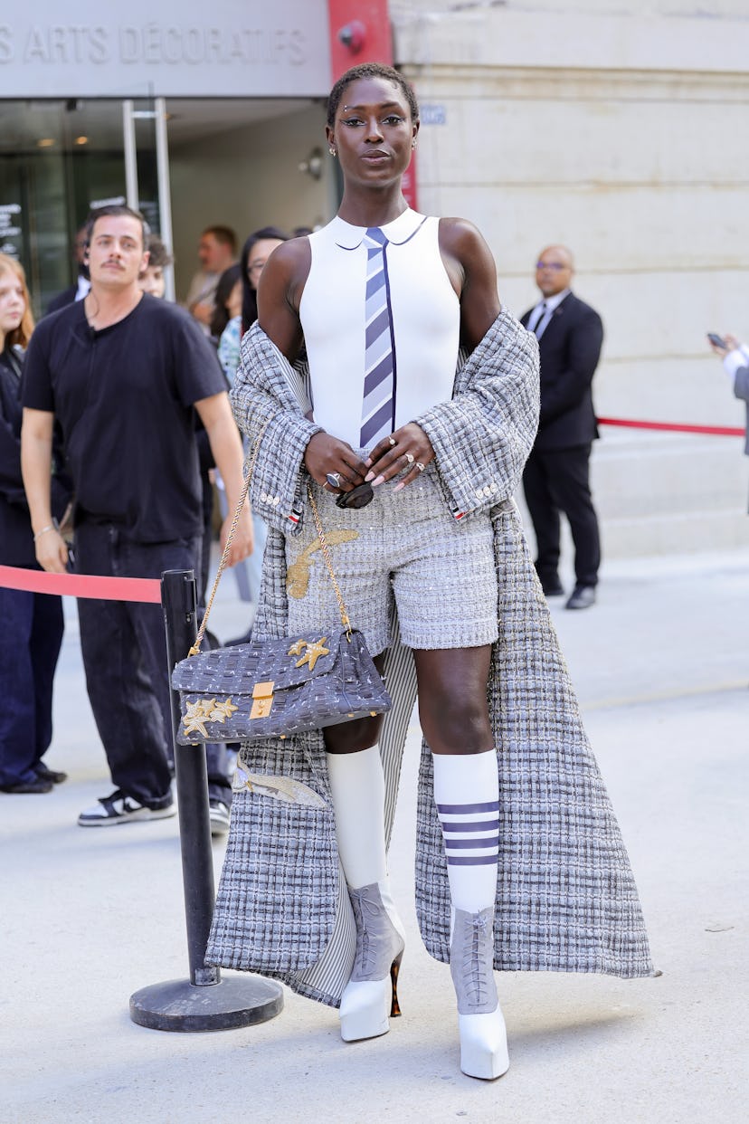 Jodie Turner-Smith at the Thom Browne Haute Couture Fall/Winter 2024-2025 show