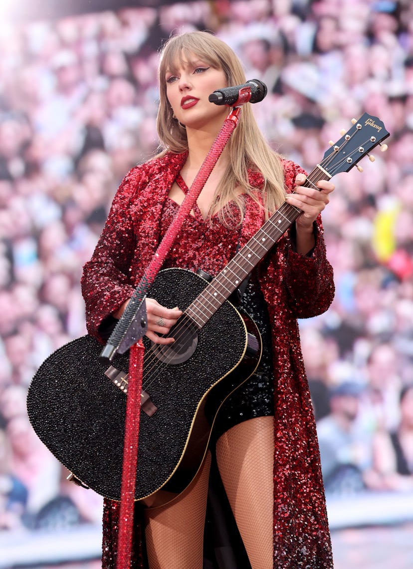 Taylor Swift performs onstage during The Eras Tour