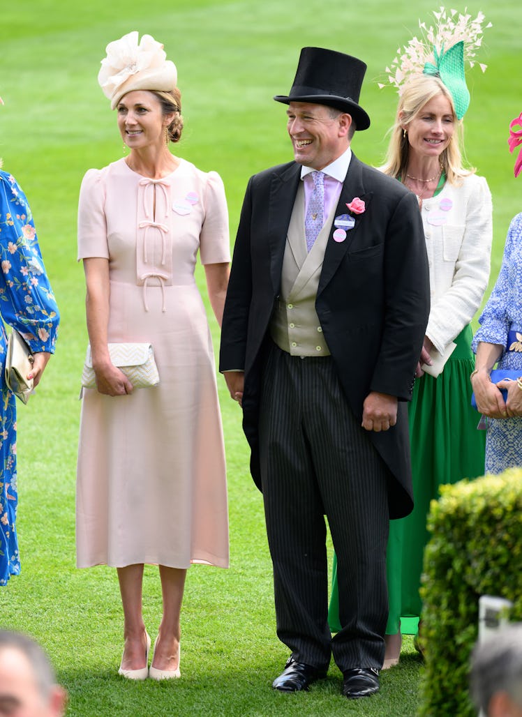 Harriet Sperling and Peter Phillips attend day four of Royal Ascot 2024 at Ascot Racecourse on June ...