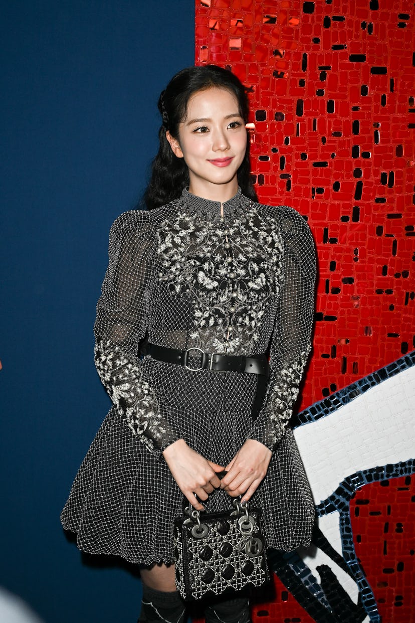Jisoo attends the Christian Dior Haute Couture Fall/Winter 2024-2025 show as part of Paris Fashion ...