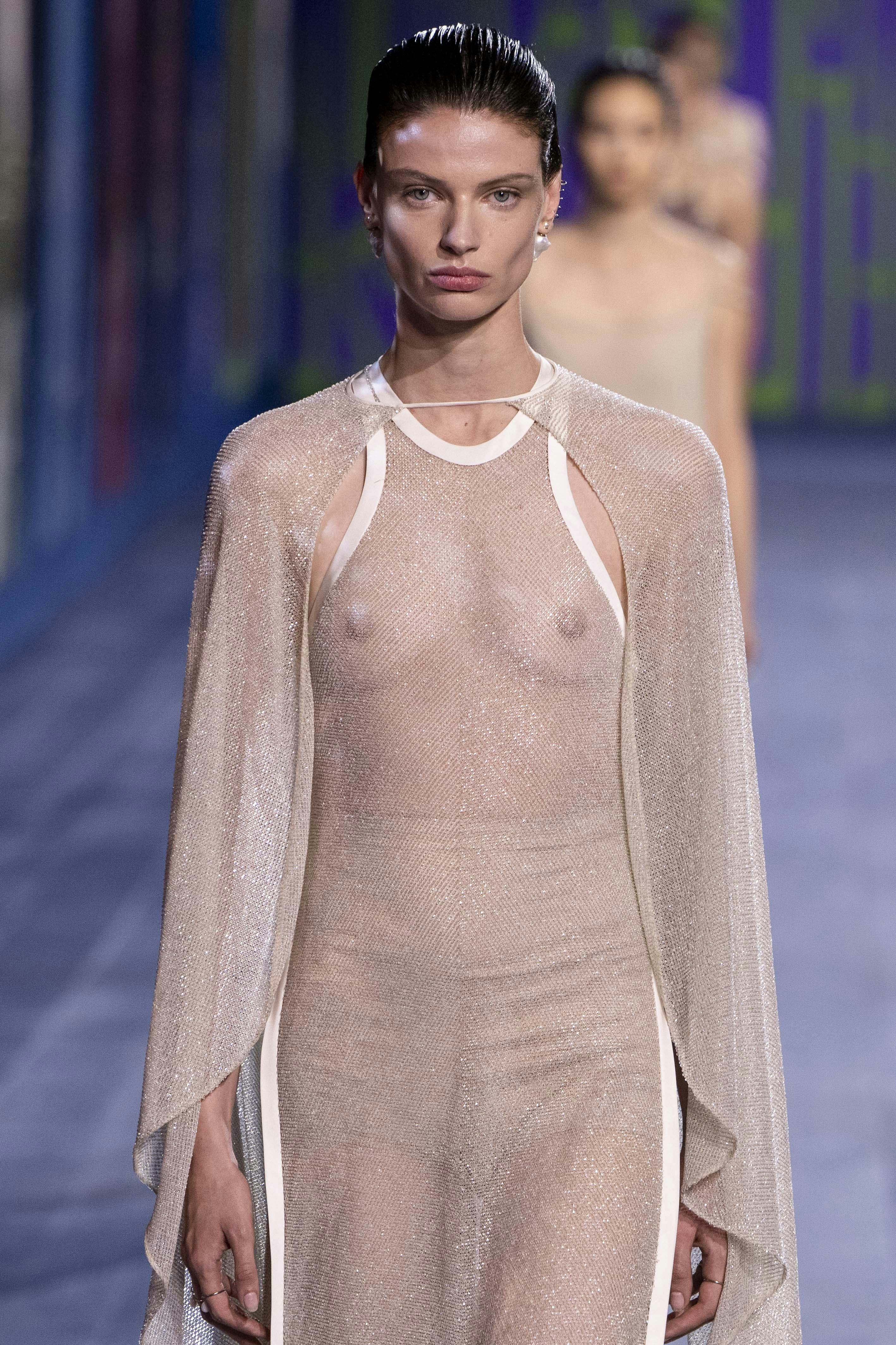 A model walks the runway during the Christian Dior Haute Couture Fall/Winter 2024-2025 fashion show &hellip;