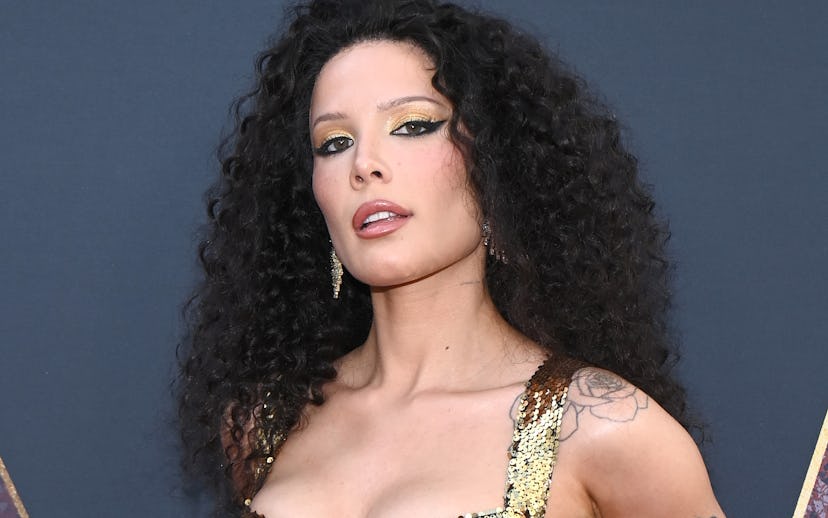 HOLLYWOOD, CALIFORNIA - JUNE 24: Halsey attends the World Premiere Of A24's "MAXXXINE" at TCL Chines...