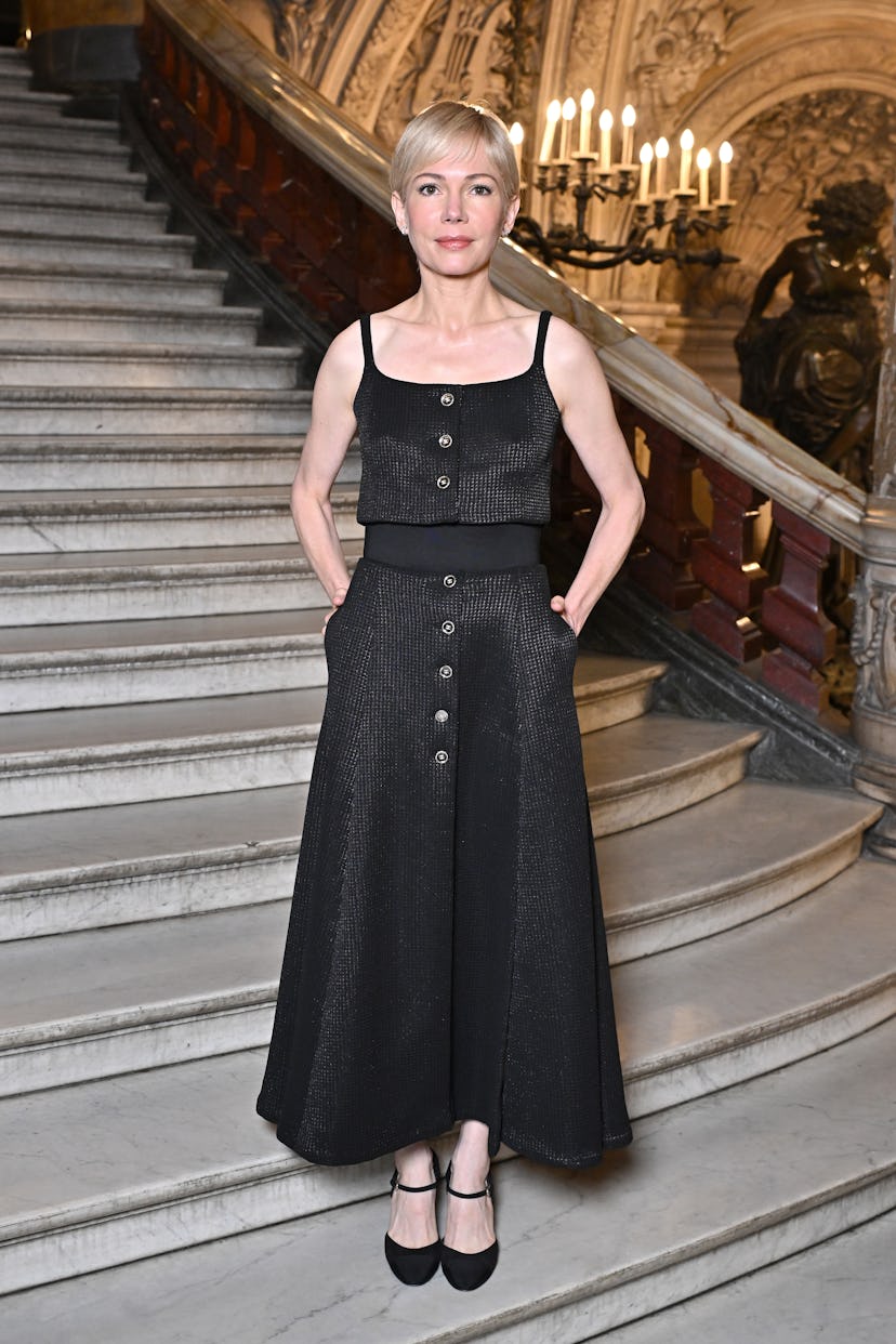 Michelle Williams at the Chanel Fall/Winter 2024 Haute Couture Show