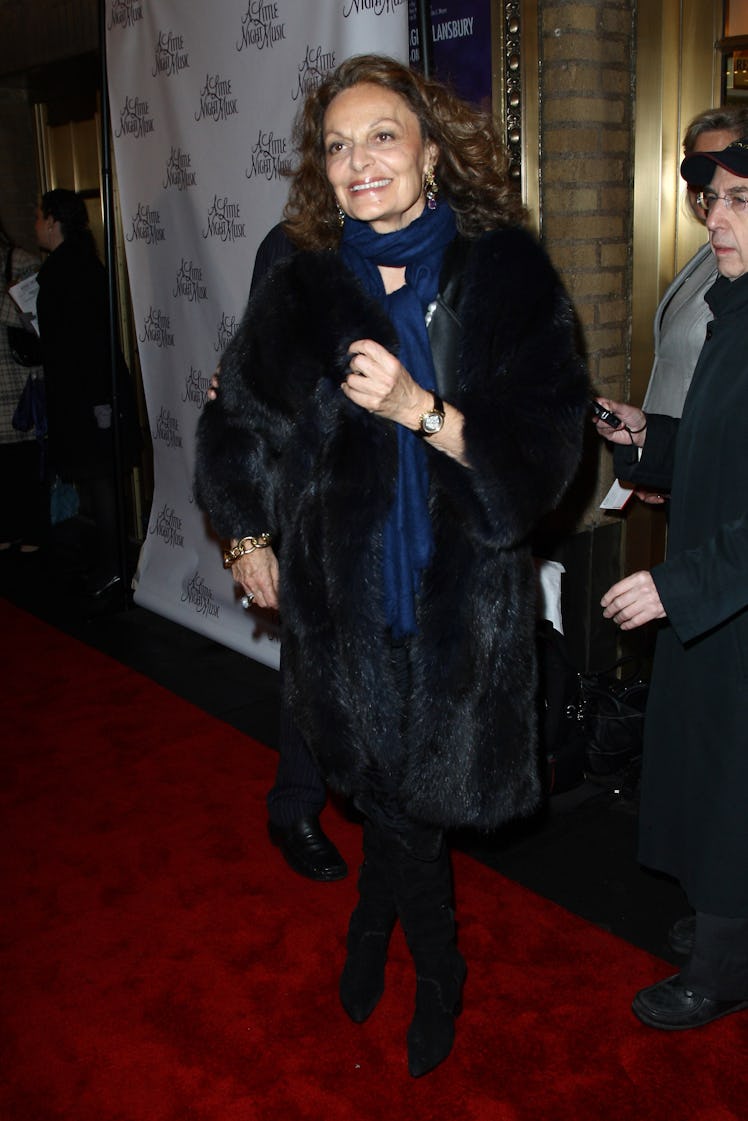 Designer Diane von Furstenberg attends the Broadway opening of "A Little Night Music" at the Walter ...
