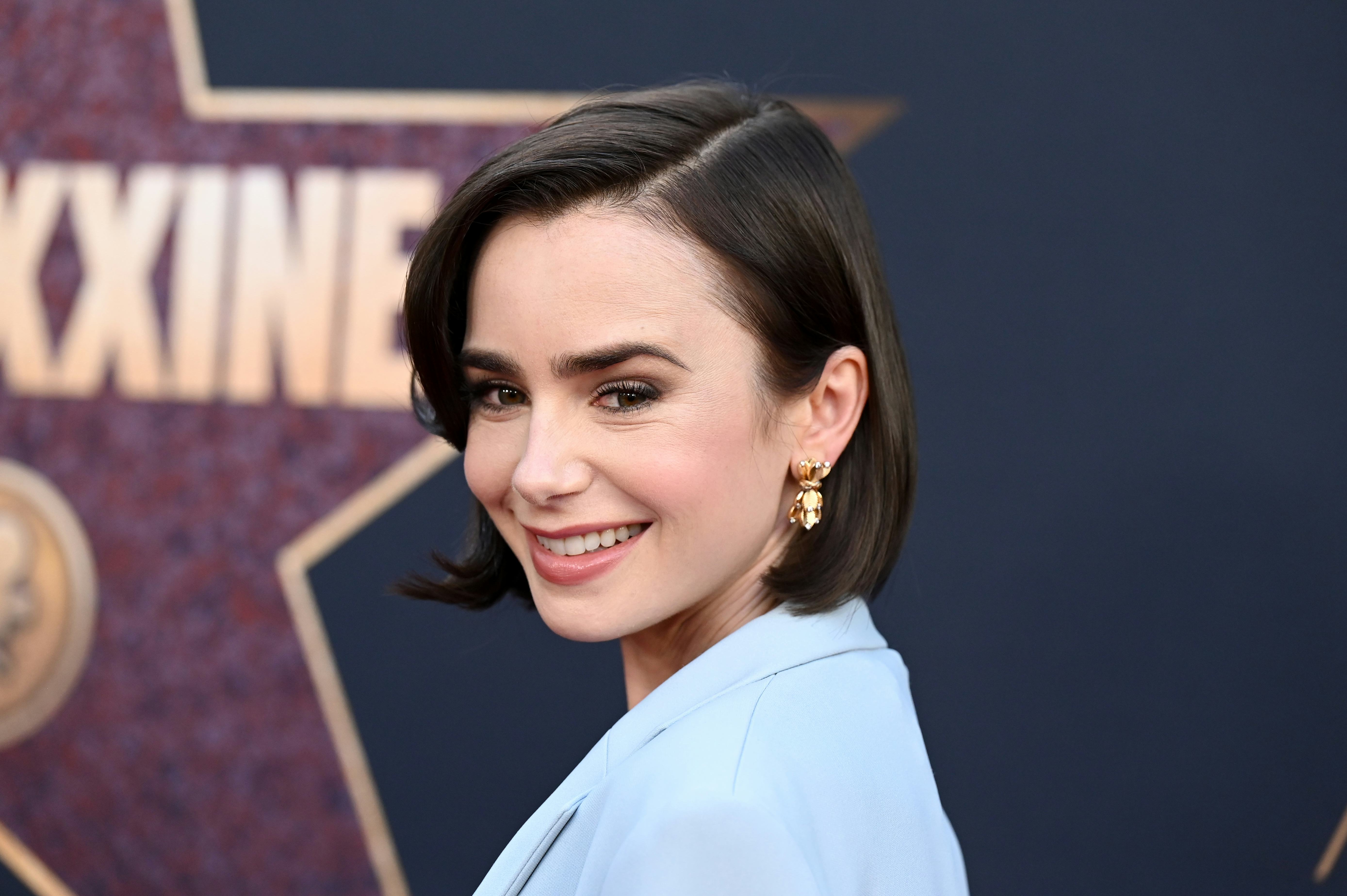 Lily Collins at the premiere of &ldquo;MaXXXine&rdquo; held at TCL Chinese Theatre on June 24, 2024 in Los Angel&hellip;