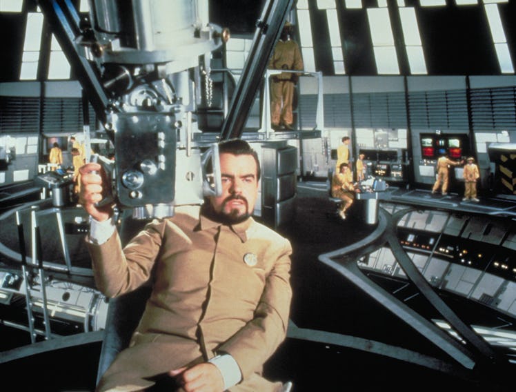 Director Michael Lonsdale on the set of "Moonraker". (Photo by Sunset Boulevard/Corbis via Getty Ima...