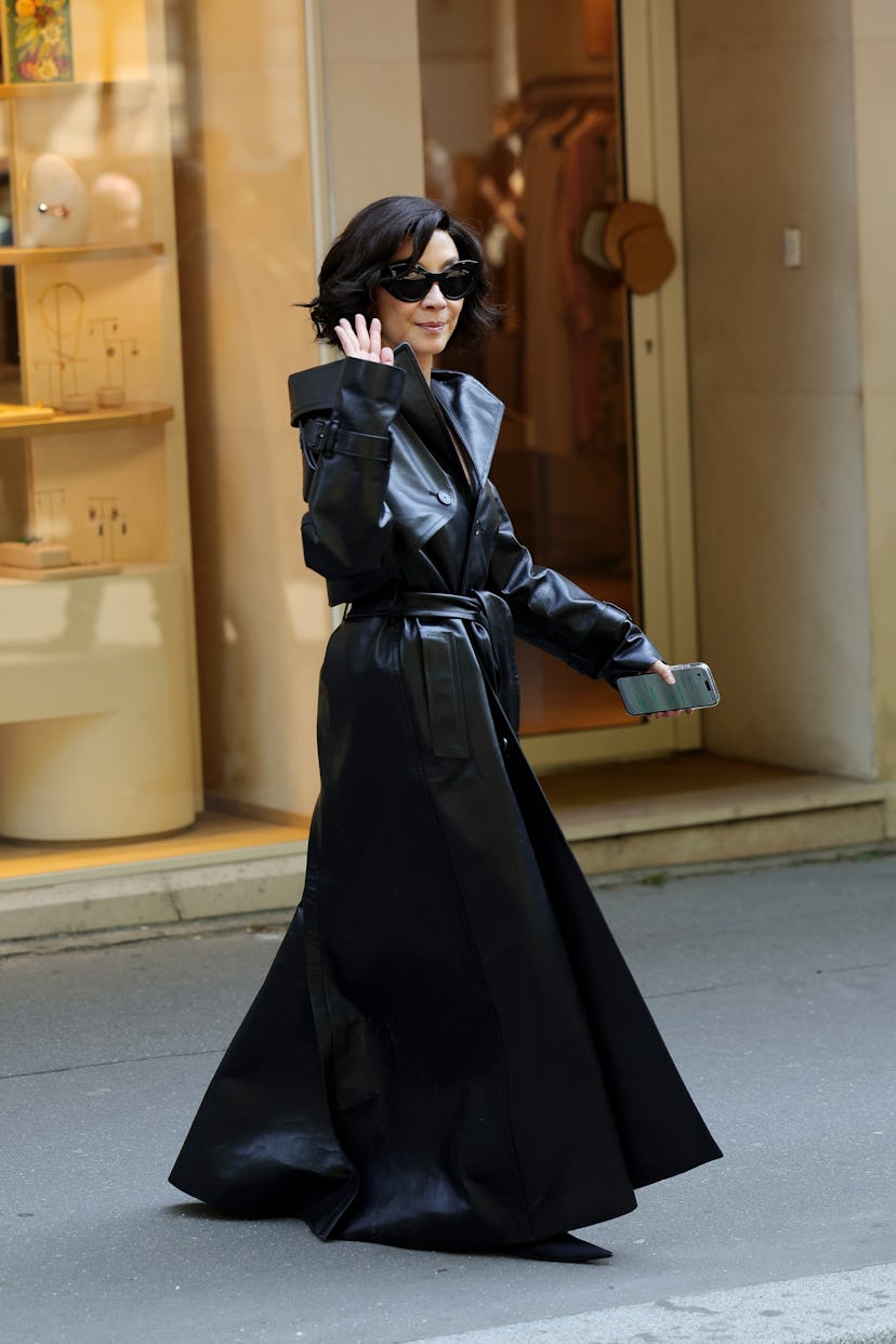 PARIS, FRANCE - JUNE 26: Michelle Yeoh attends the Balenciaga Haute Couture Fall/Winter 2024-2025 sh...