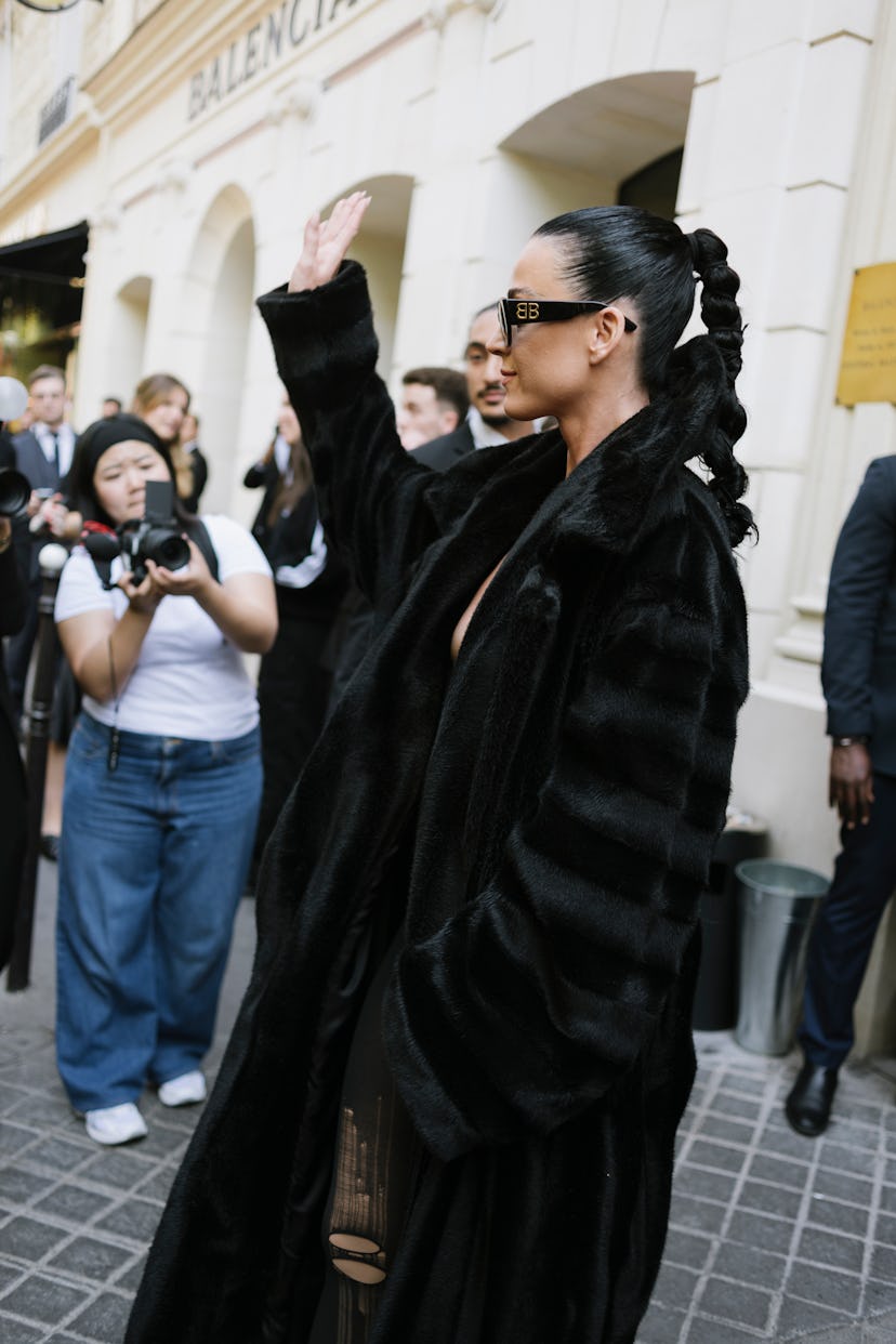 Katy Perry attends the Balenciaga 53rd Couture Collection  as part of Paris Fashion Week in Paris, F...