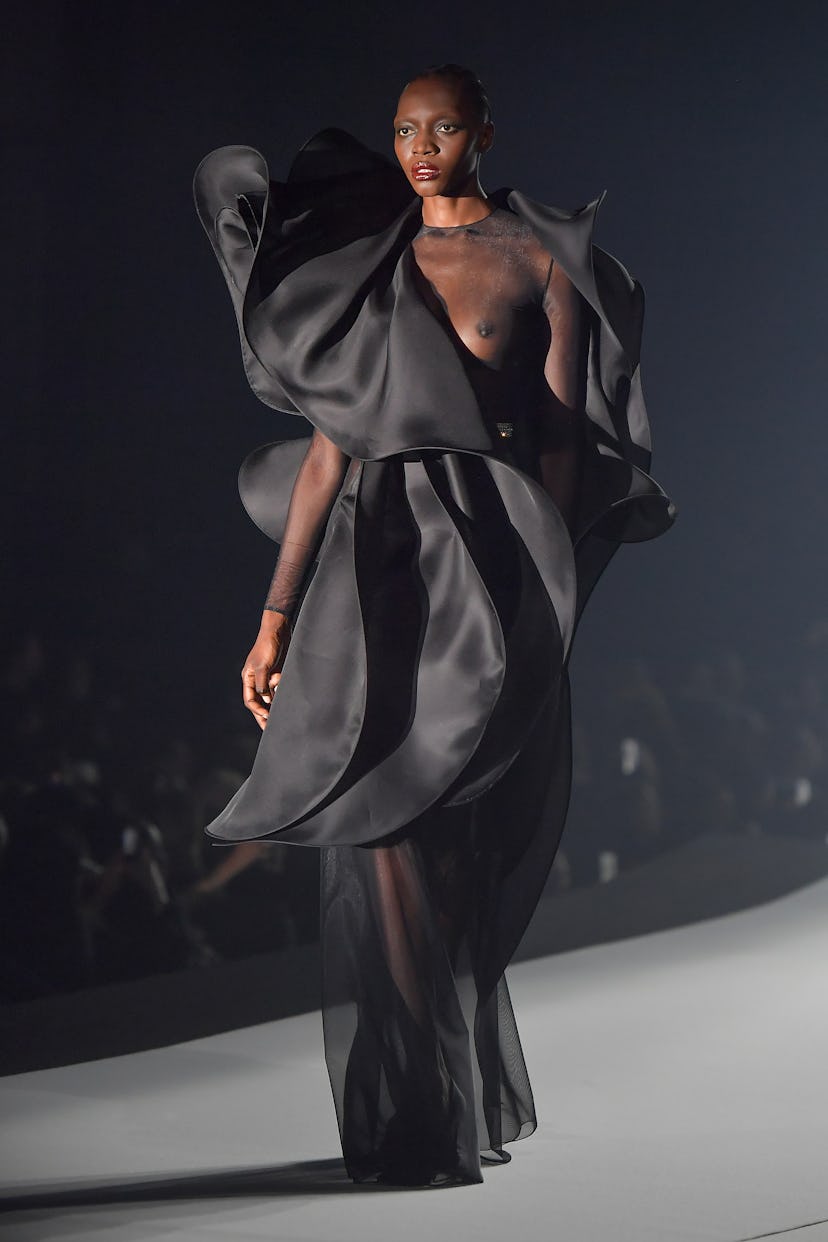 A model walks the runway during the Stéphane Rolland Haute Couture Fall/Winter 2024-2025 show as par…