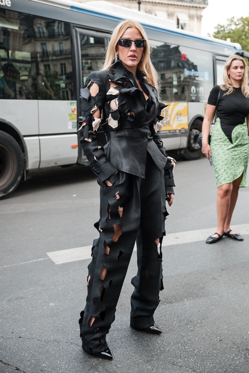 PARIS, FRANCE - JUNE 26: Ellie Goulding is seen outside Viktor & Rolf show during the Haute Couture ...