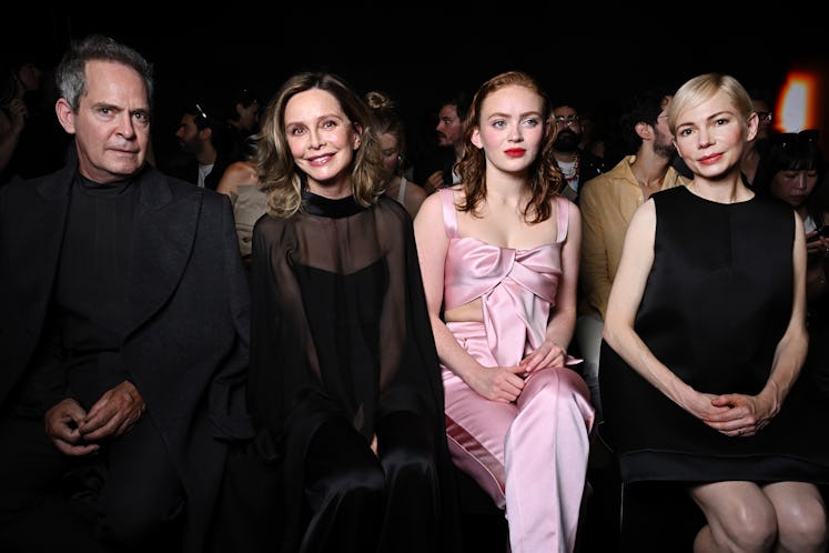Tom Hollander, Calista Flockhart, Sadie Sink and Michelle Williams attend the Ashi Studio Haute Cout...