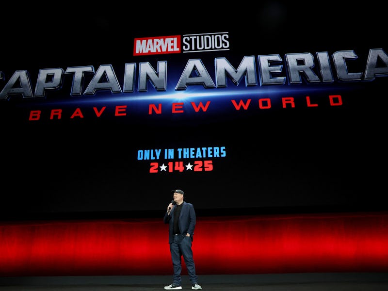 LAS VEGAS, NEVADA - APRIL 11: Kevin Feige, President, Marvel Studios speaks onstage during the Walt ...