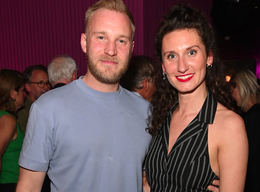 After months of a rumors, 'Bridgerton's Bessie Carter & Sam Phillips seemingly confirmed their roman...