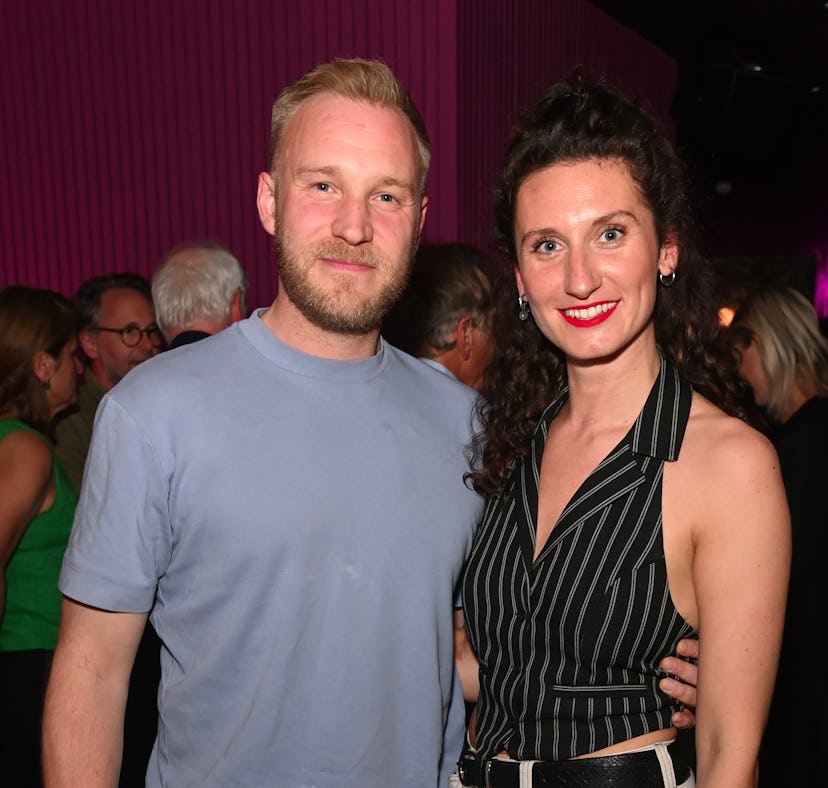 After months of a rumors, 'Bridgerton's Bessie Carter & Sam Phillips seemingly confirmed their roman...