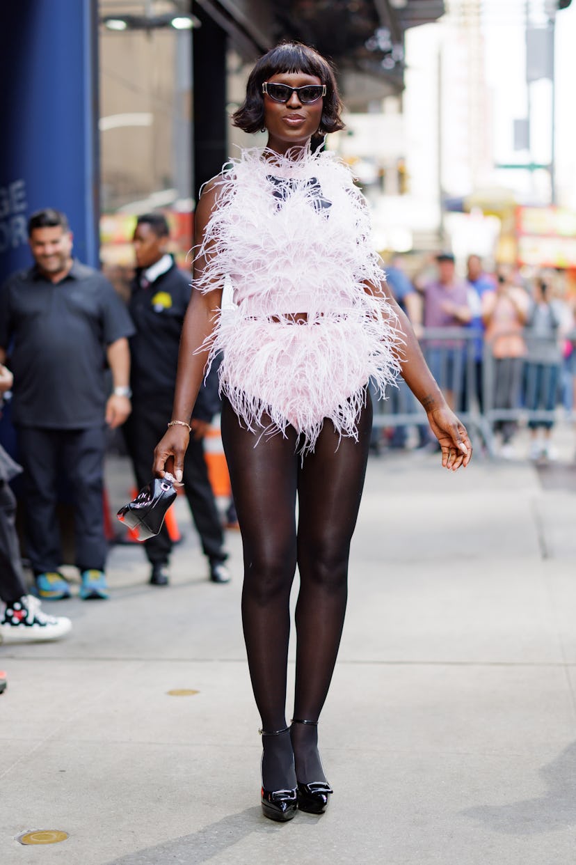 Jodie Turner-Smith is seen in Midtown on June 03, 2024 in New York City.