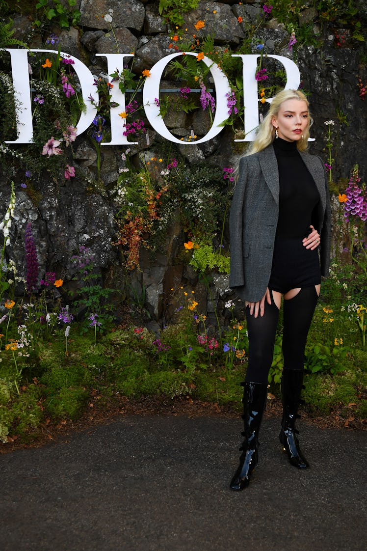British and US actress Anya Taylor-Joy poses during a photocall prior to the 2025 Dior Croisiere 