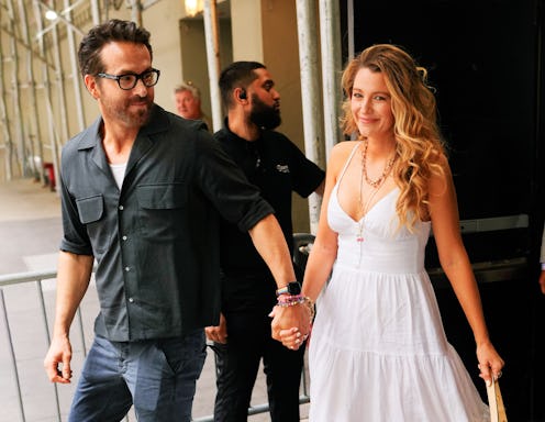 Blake Lively and Ryan Reynolds matching Converse sneakers