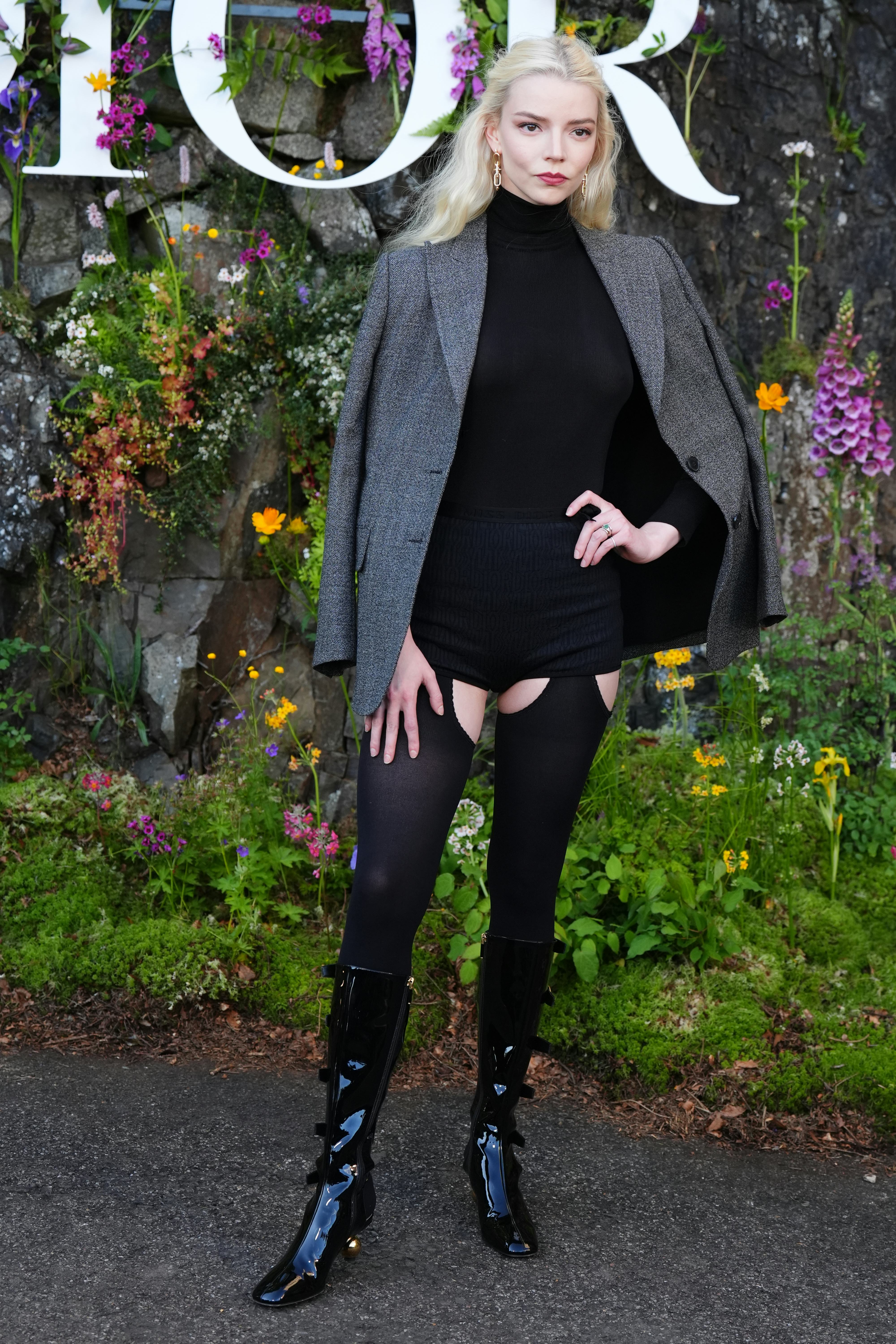 Anya Taylor-Joy attends the Dior Cruise 2025 show at Drummond Castle, Perthshire.
