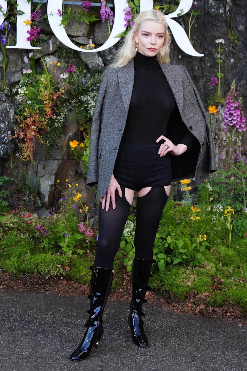 Anya Taylor-Joy attends the Dior Cruise 2025 show at Drummond Castle, Perthshire. 