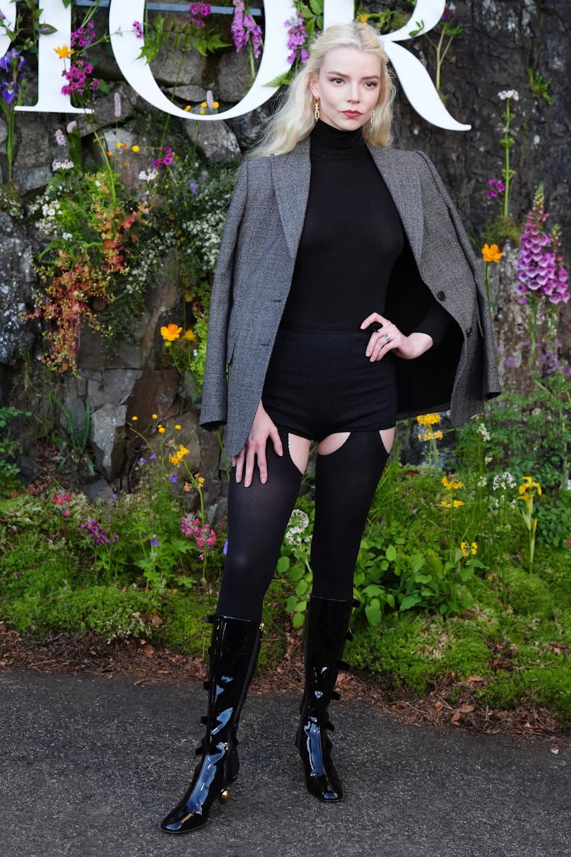 Anya Taylor-Joy attends the Dior Cruise 2025 show at Drummond Castle, Perthshire.