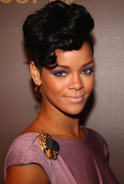 Rihanna curly pixie cut