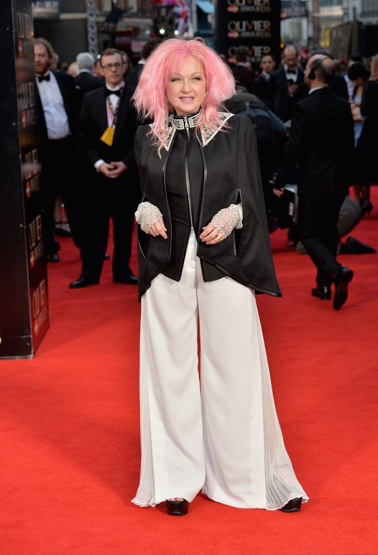 LON  Cyndi Lauper attends The Olivier Awards with Mastercard