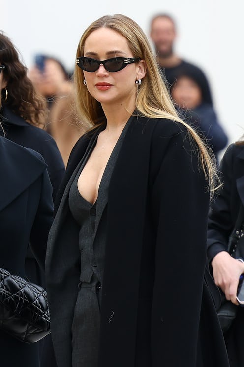 PARIS, FRANCE - FEBRUARY 27: Actress Jennifer Lawrence attends the Christian Dior Womenswear Fall/Wi...