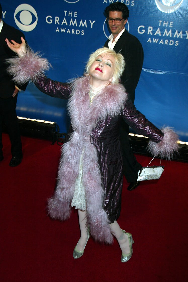 Cyndi Lauper during The 45th Annual GRAMMY Awards.