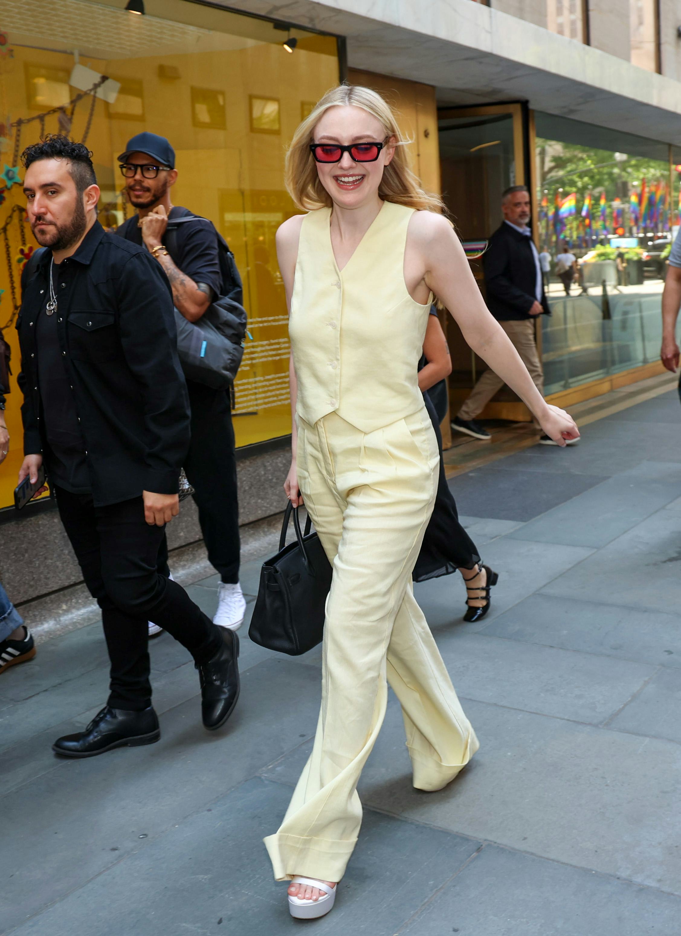 Dakota Fanning is seen at the &ldquo;Today&rdquo; show on June 04, 2024 in New York City