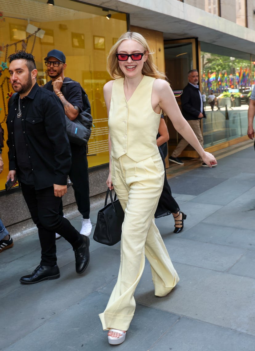 Dakota Fanning is seen at the “Today” show on June 04, 2024 in New York City