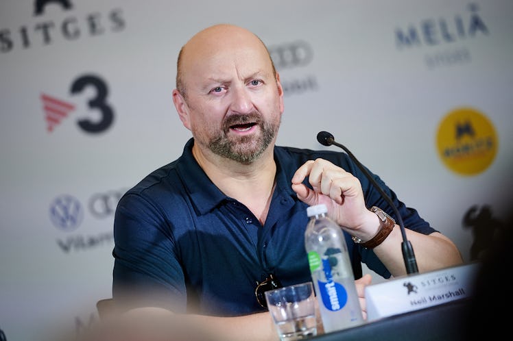 SITGES, SPAIN - OCTOBER 08: English director Neil Marshall attends to his Time Machine Award press c...