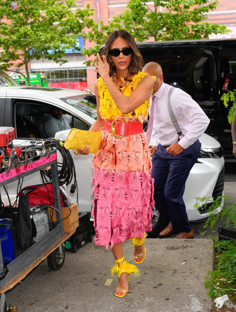NEW YORK, NEW YORK - JUNE 05: Nicole Ari Parker and Chris Jackson are seen on location for 'And Just...