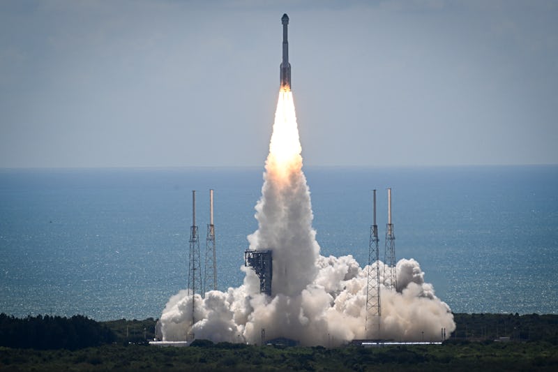 The United Launch Alliance (ULA) Atlas V rocket with Boeing's CST-100 Starliner spacecraft launches ...