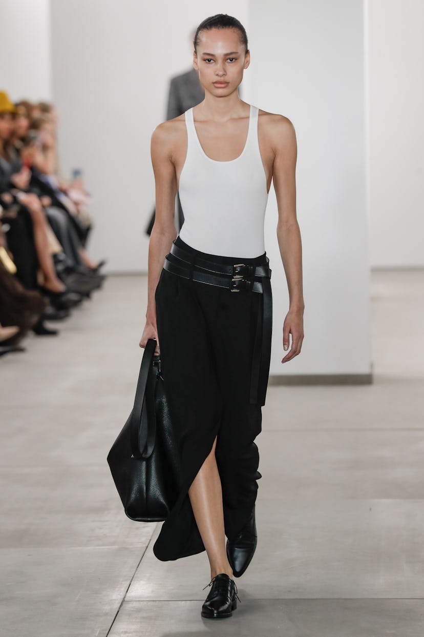 NEW YORK, USA - FEBRUARY 13: A model walks the runway during the Michael Kors Ready to Wear Fall/Win…