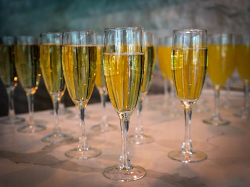 Filled Champagne Glasses