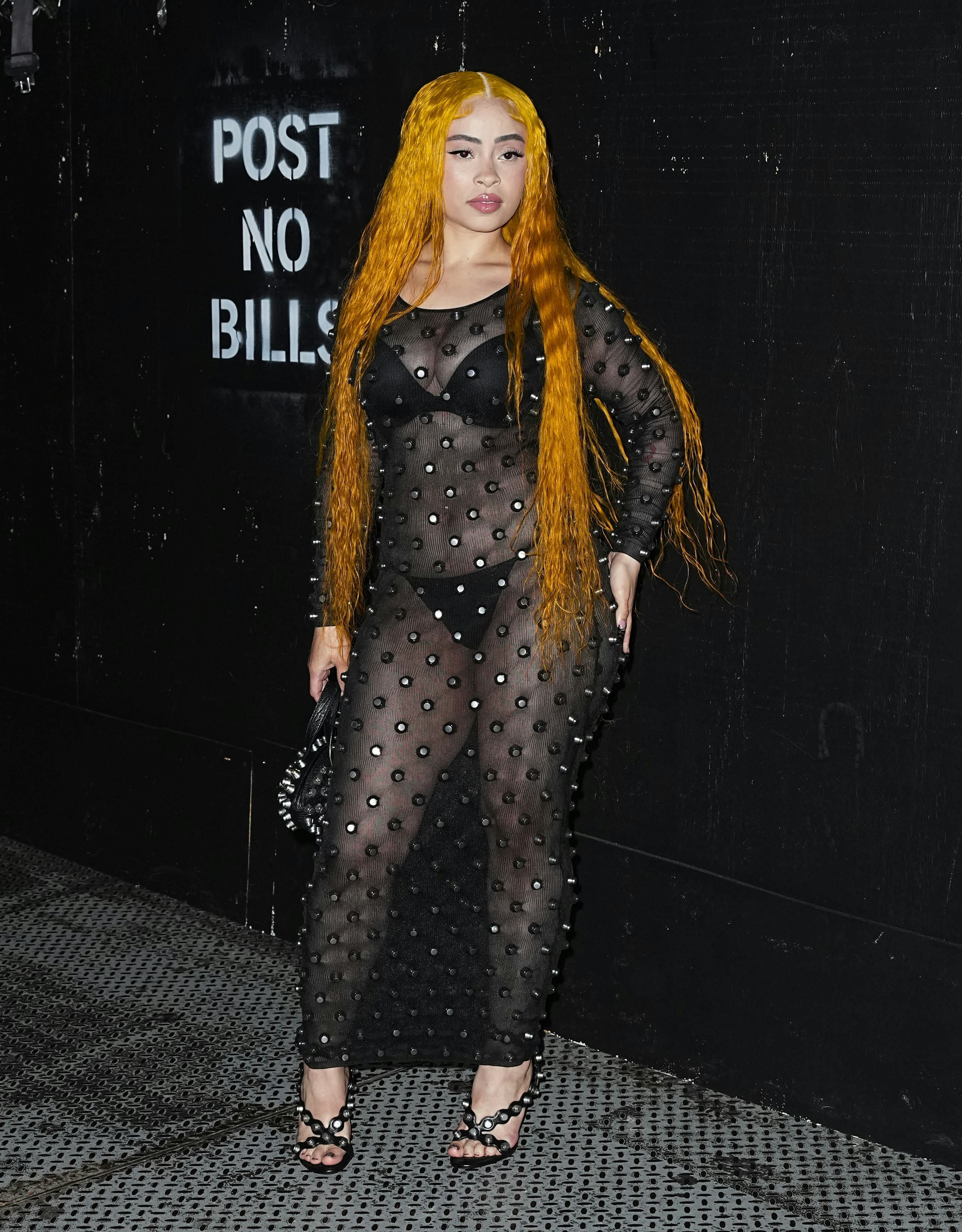 Ice Spice attends the Alexander Wang Runway Show on June 05, 2024