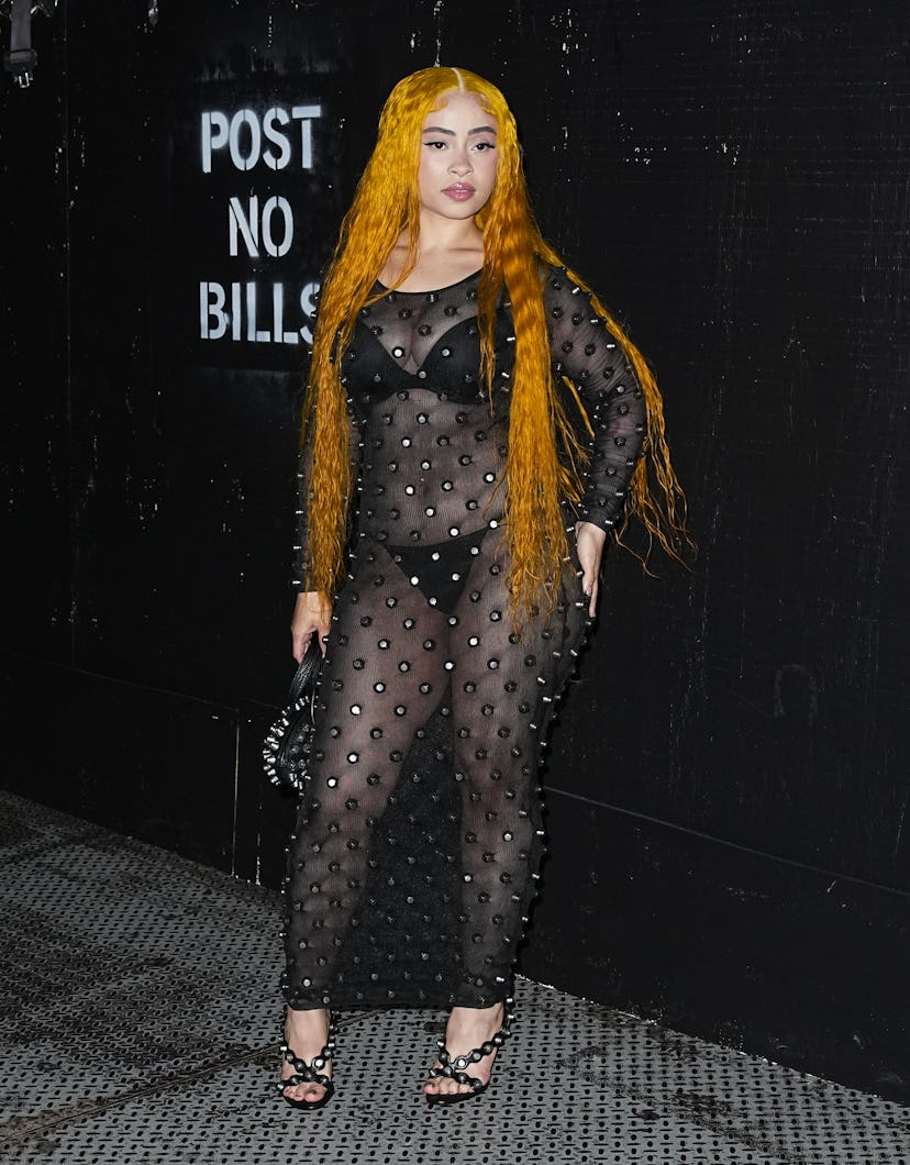 Ice Spice attends the Alexander Wang Runway Show on June 05, 2024