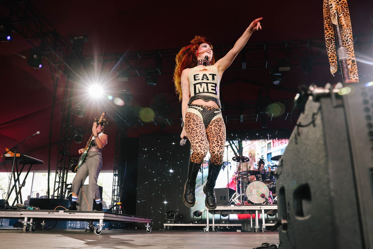 Indio, CA - April 12: Chappell Roan performs during the first day at the Coachella Valley Music and ...