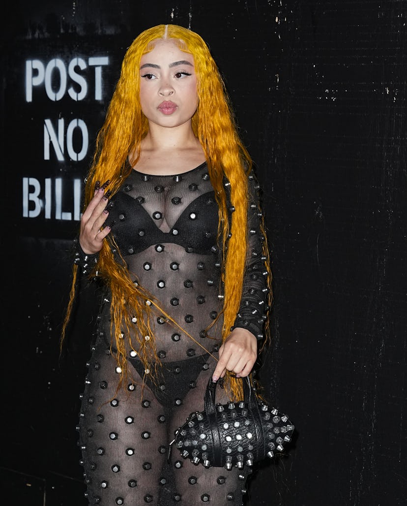 Ice Spice attends the Alexander Wang Runway Show on June 05, 2024