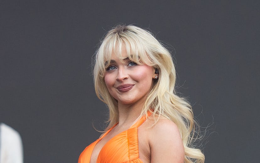 LUTON, ENGLAND - MAY 26: Sabrina Carpenter performs at BBC Radio 1's Big Weekend 2024 on May 26, 202...