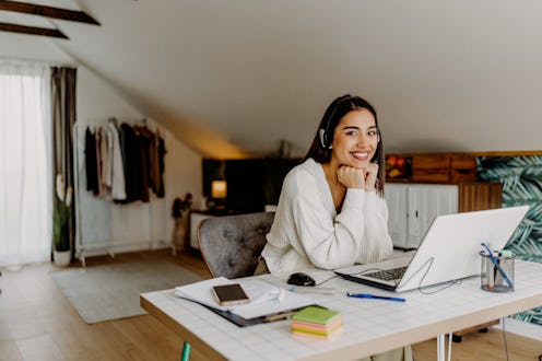 Financial advisor working from home