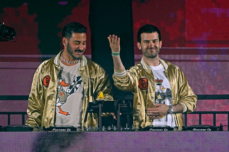 NEW YORK, NEW YORK - JUNE 29: Armand Van Helden (L) and A-Trak (R) performs as Duck Sauce for PLANET...