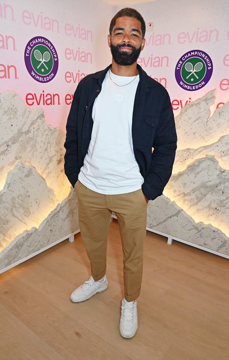 Kingsley Ben-Adir poses in the evian 'Mountain Of Youth' VIP suite 